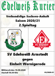 Programmheft Edelweiß Arnstedt gegen Einheit Wernigerode