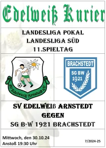 Programmheft 11.Spieltag - SG B-W 1921 Brachstedt